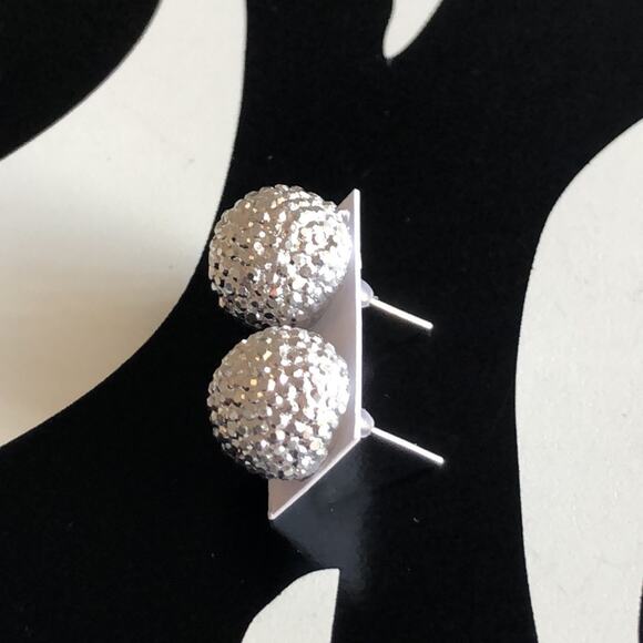 4 for $20 Silver Textured Stud Earrings - Picture 2 of 4